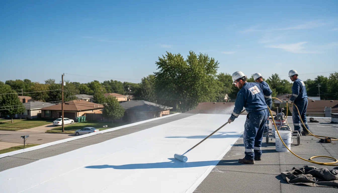 Commercial roof coating in Halsey, OR near me
